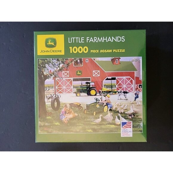 John Deere Little Farmhands 1000 Piece Jigsaw Puzzle Great American Puzzle NEW - Picture 1 of 6